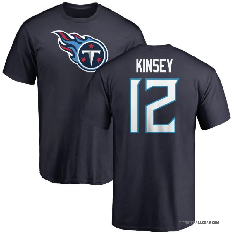 Mason Kinsey Men's Navy Tennessee Titans Logo T-Shirt -